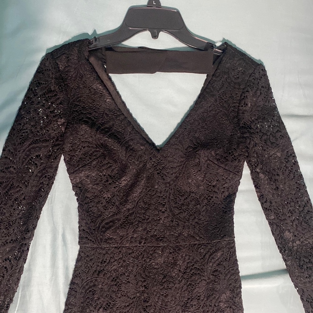 B. Darlin Black Lace Fitted Dress